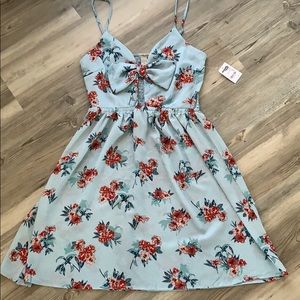BRAND NEW Baby Blue Floral dress